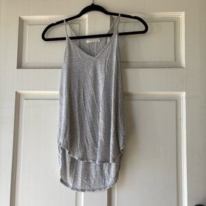 Final Touch Gray and White Striped Camisole. SB2